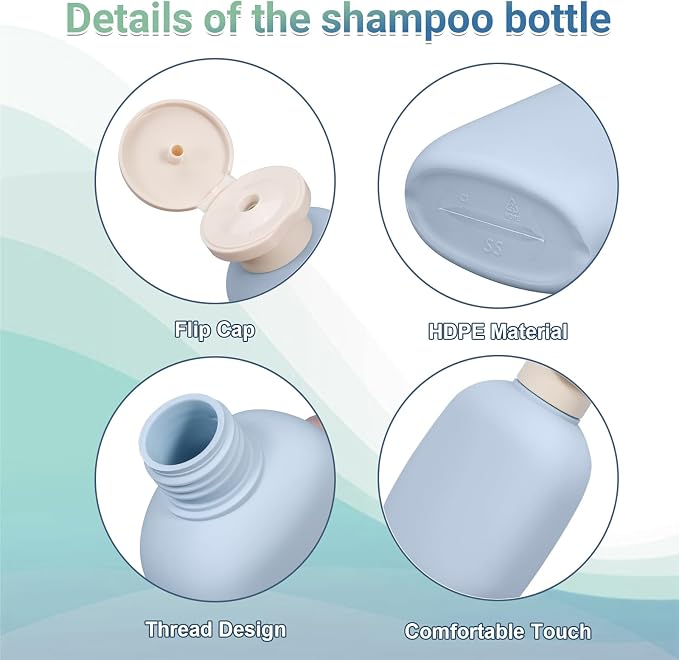 3.4 oz Travel Bottles, Empty Plastic Squeeze Containers - Image 4