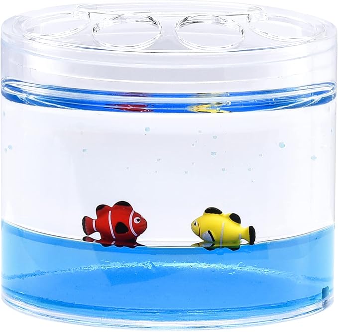 Locco Decor 4 Piece Acrylic Liquid 4D Floating Motion Bathroom Vanity Accessory - Image 3