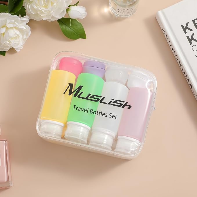 Muslish 21 Pack Leak Proof Silicone Travel Bottles Set, TSA Approved Containers - Image 7