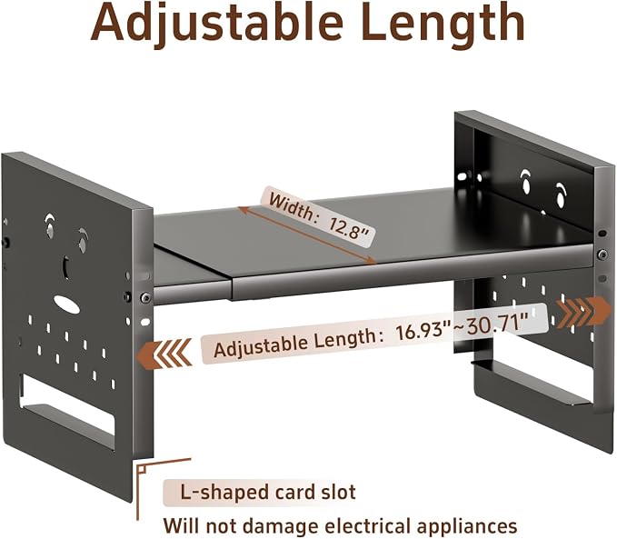 Adjustable Top Storage Shelf for Refrigerator or Washer, Dryer Countertop - Image 6