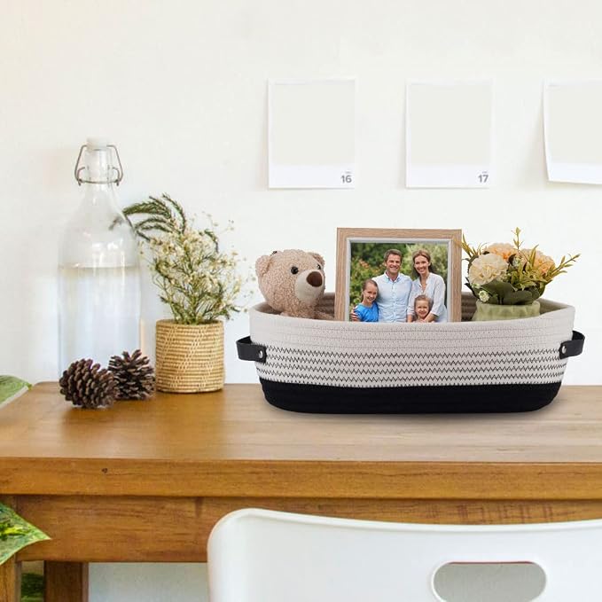 Cotton Rope Toilet Basket Bathroom Decor Baskets, Toilet Paper Holder Basket - Image 7
