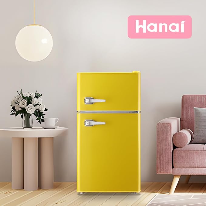 WANAI 3.5 Cu.ft Small Refrigerators Retro Mini Fridge - Image 5