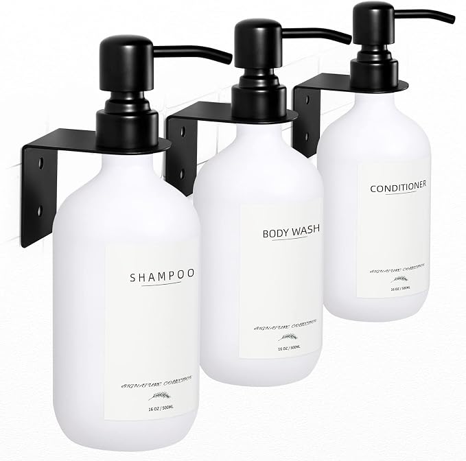 Shampoo Dispenser for Shower Wall Mount, No Drill Shampoo and Conditioner by Supforce