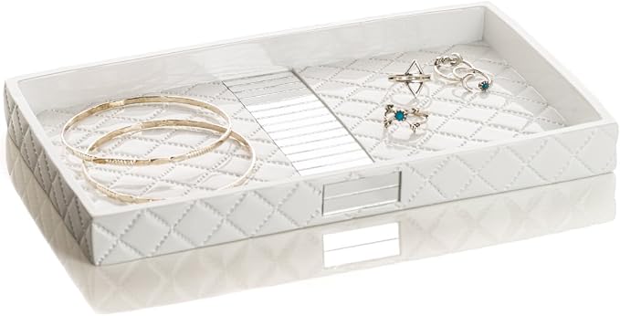 Creative Scents Quilted Mirror Vanity Trays - Image 3