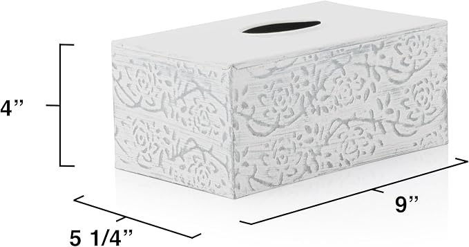 Modern Farmhouse Decorative Tissue Box Holder - Image 3