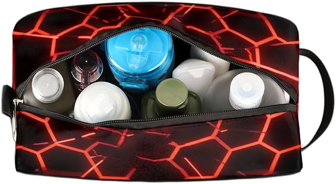 Futuristic Style American Football Toiletry Bag - Image 6