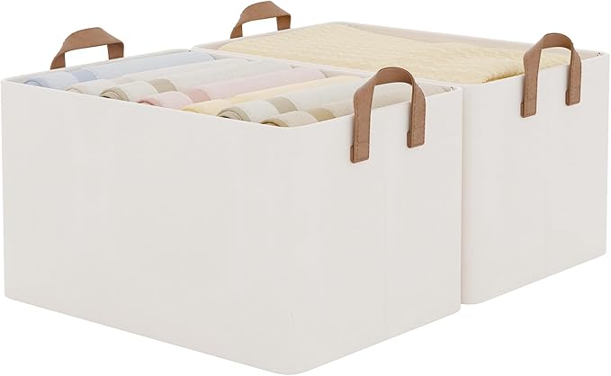 StorageWorks Fabric Storage Bins, Extra Large Storage Baskets by StorageWorks