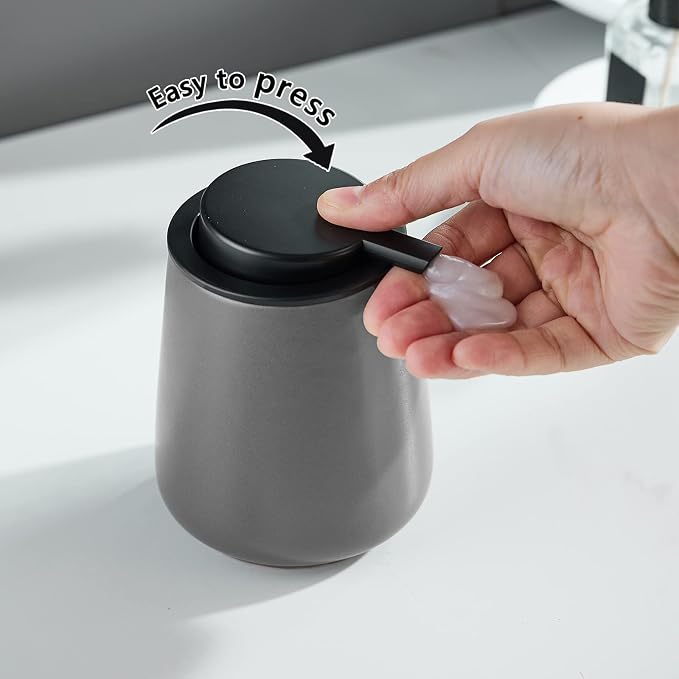 12Oz Grey Soap Dispenser Set - Image 4