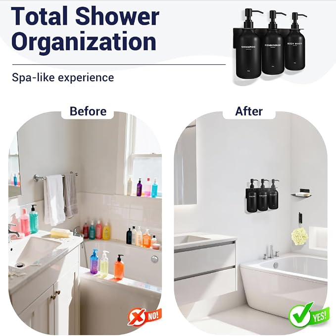 KLL Shampoo and Conditioner Dispenser Set - Image 7