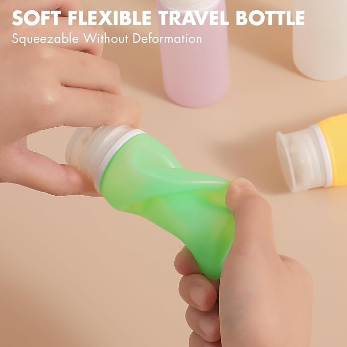 Muslish 21 Pack Leak Proof Silicone Travel Bottles Set, TSA Approved Containers - Image 2
