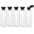 Travel Shampoo Bottles 7.7oz 5 Pack Leak Proof Squeeze Bottles by wowang