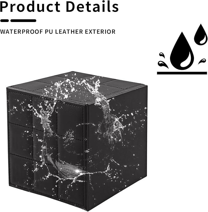 Tissue Box Cover Square Tissue Box Holder PU Leather Facial Organizer - Image 6