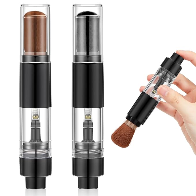 Tioncy 2 Pcs Refillable Loose Powder Brush Embossing Powder Brush Reusable by Tioncy