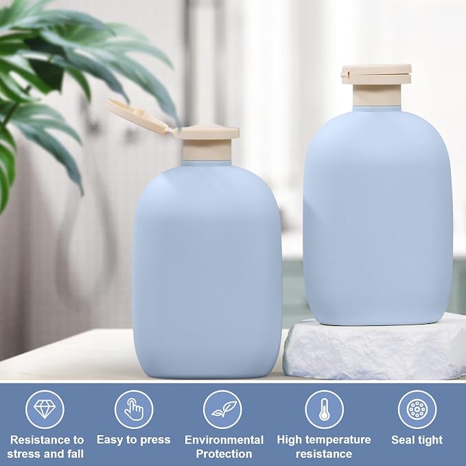 8.8 oz Plastic Travel Shampoo Bottles, Empty Plastic Squeeze Bottles - Image 6
