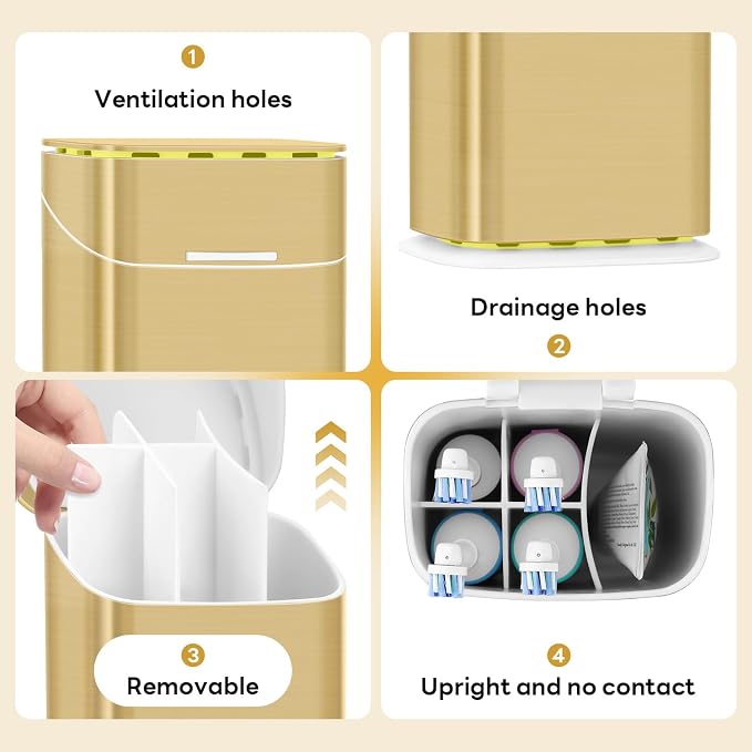 Toothbrush Holders with Cover - Image 5