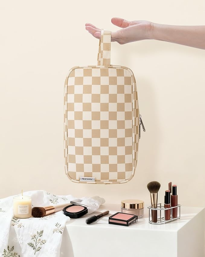Narwey Travel Toiletry Bag for Women Traveling Dopp Kit Men Travel Bag for - Image 7