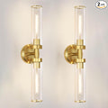 Antique Gold Wall Sconces Set of 2, Modern Bathroom Vanity Lights by oiYio