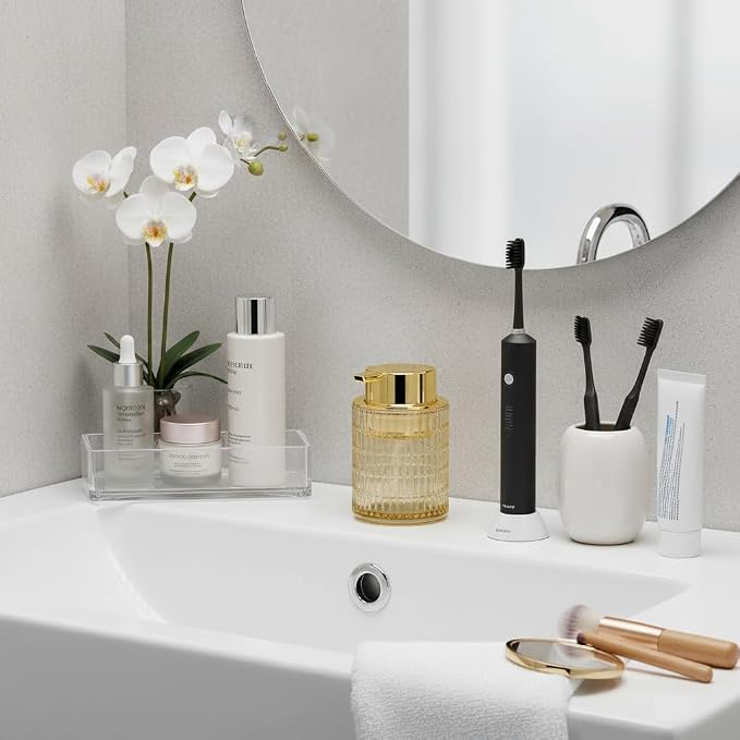 Foaming Soap Dispenser, Amber Glass Foam Soap Dispenser - Image 7