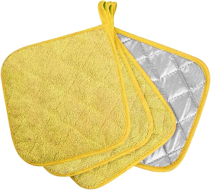 meioro 4-Pack Pot Holders for Kitchen High Heat Resistant Potholder, 100% by meioro