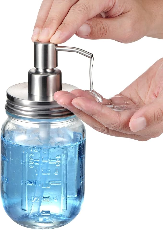 Amolliar Mason Jar Bathroom Accessories Set - Image 2