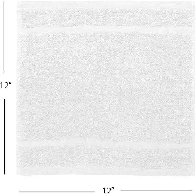 Avalon Towels Cotton Washcloths – Size 12x12 Inches, 100% Ring Spun Cotton - Image 3