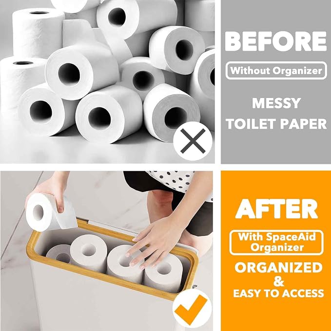 SpaceAid Extra Large Toilet Paper Storage - Image 3