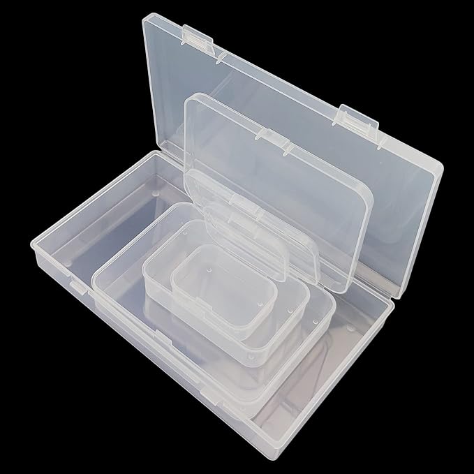 96 Pack Rectangular Clear Plastic Storage Containers Box - Image 5