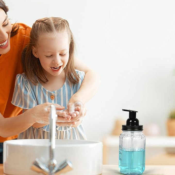 Mason Jar Foaming Soap Dispenser Pump fit 2.75Inch Regular Mouth, Rust Proof - Image 6