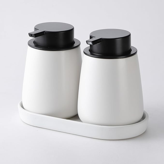 12Oz White Soap Dispenser Set - Image 5