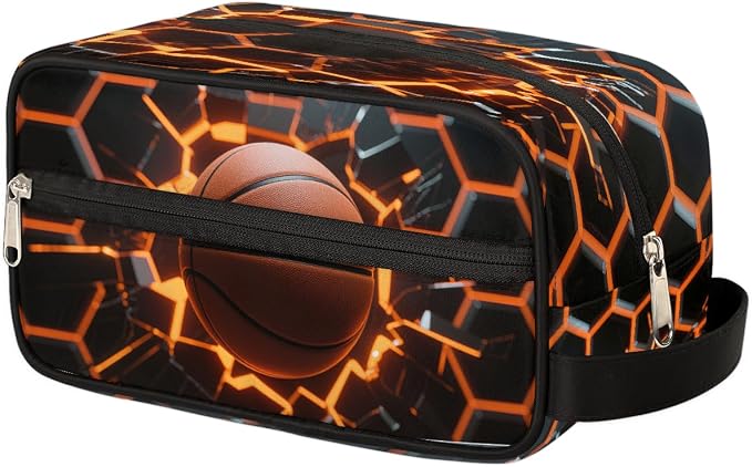 Abstract Basketball Kids Toiletry Bag - Image 2