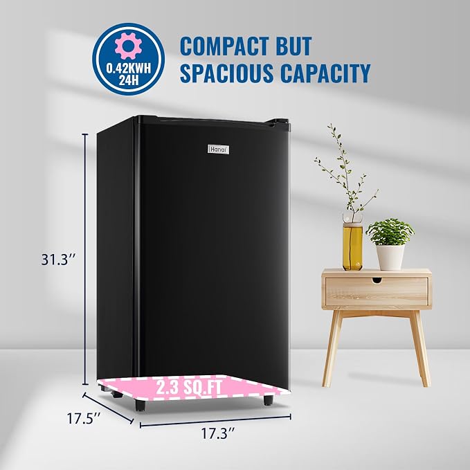 WANAI 3.2 Cu.Ft Mini Fridge - Image 6