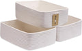 Large Shallow Organizing Baskets 15x11x5.1 Inches by MiniArkStorageBasketsHome