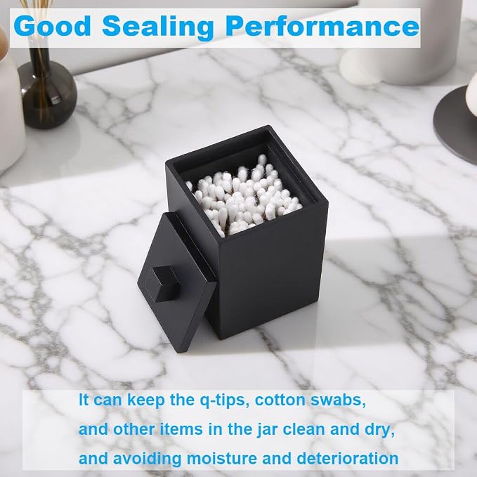 Q-tip Holder Square Cotton Swab Holder - Image 2