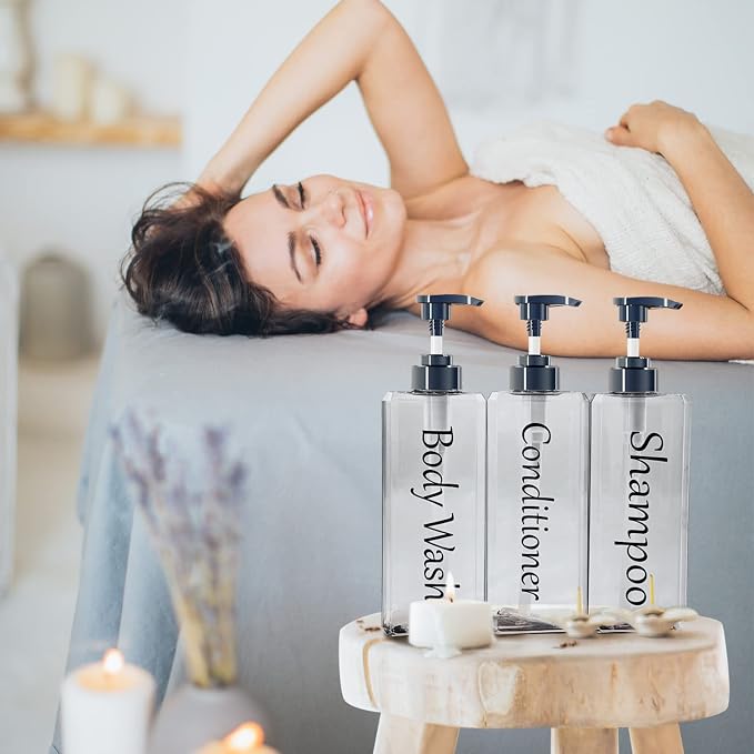 Shampoo and Conditioner Dispenser- Refillable & EmptyShampoo and Conditioner - Image 6