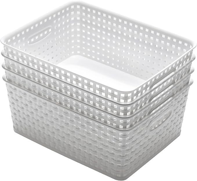 Plastic Storage Baskets for Organizing - Image 4
