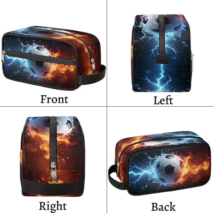 Fire Water Lightning Soccer Toiletry Bag - Image 7