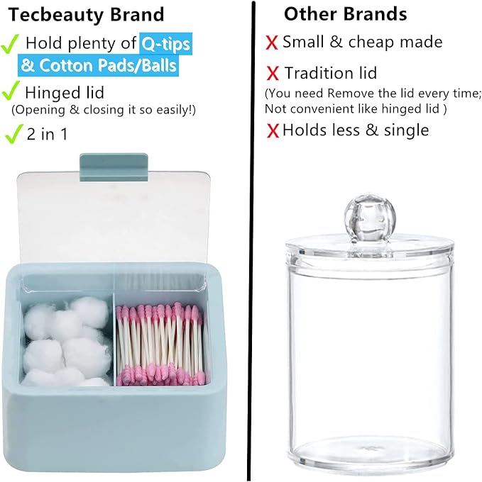 Tecbeauty Large Qtips Holder - Image 4