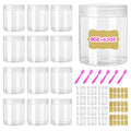 AMORIX 8oz Clear Plastic Jars by AMORIX