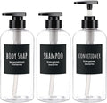 Segbeauty 3pcs Refillable Shower Bottles, 500ml Each by Segbeauty