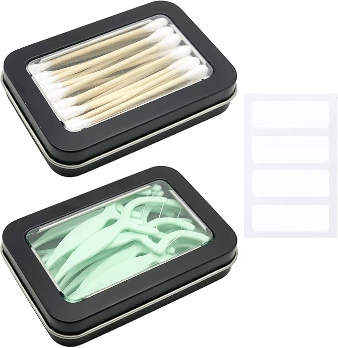 Cotton Swab Holder for Travel, Travel Floss Picks Case by Unknown