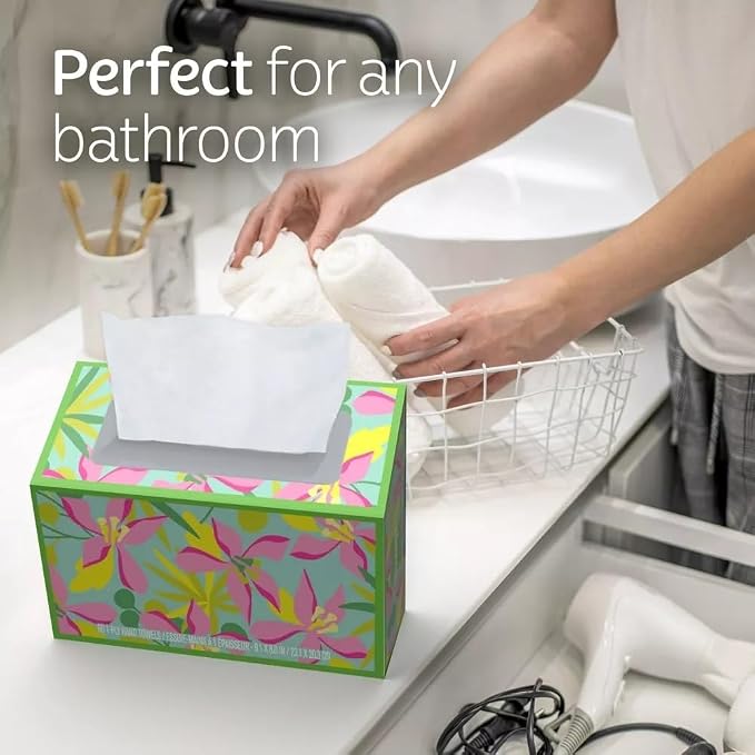 Hand Towels - 1 Box of 60 White Hand Towels in a Dispenser Box - Packaging may - Image 7