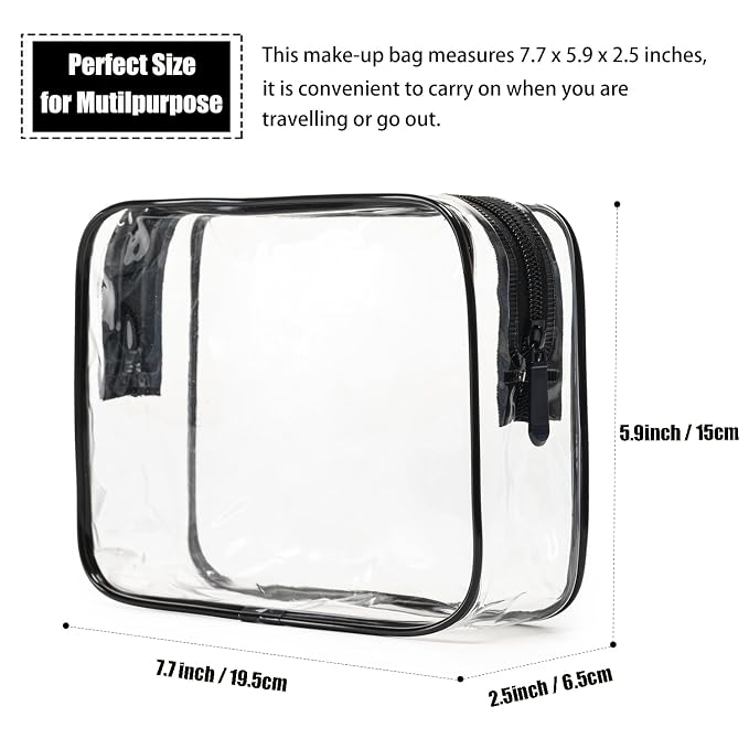 MODENGKONGJIAN TSA Approved Toiletry Bag, Carry on Airport Airline Compliant Bag - Image 3