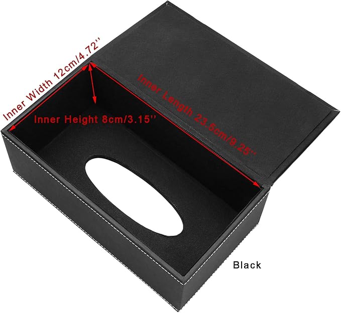KINGFOM Rectangular PU Leather Tissue Box Cover - Image 8