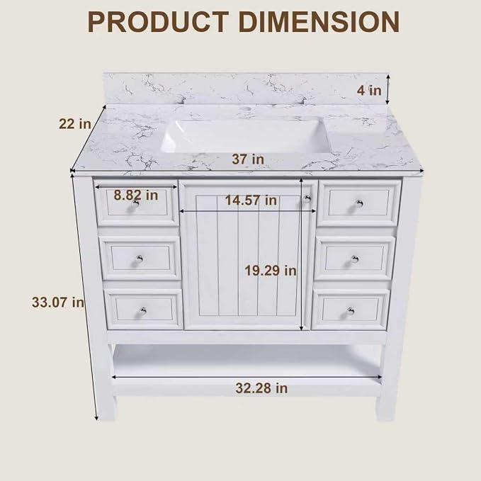 Montary 36" Bathroom Vanity - Image 7
