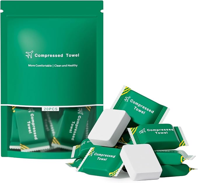 Disposable Towel Compressed Towel, Disposable Face Compressed Towels Large Size by CXLoode