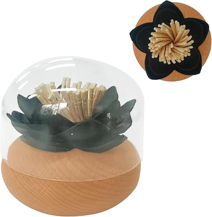 Qtips Holder Black Cotton Toothpick Holders Q-Tips Holder Black Bathroom - Image 4