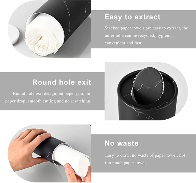 4PCS Car Tissue Holder, Car Cup Holder Convenient Travel Tissue Tube Box - Image 3