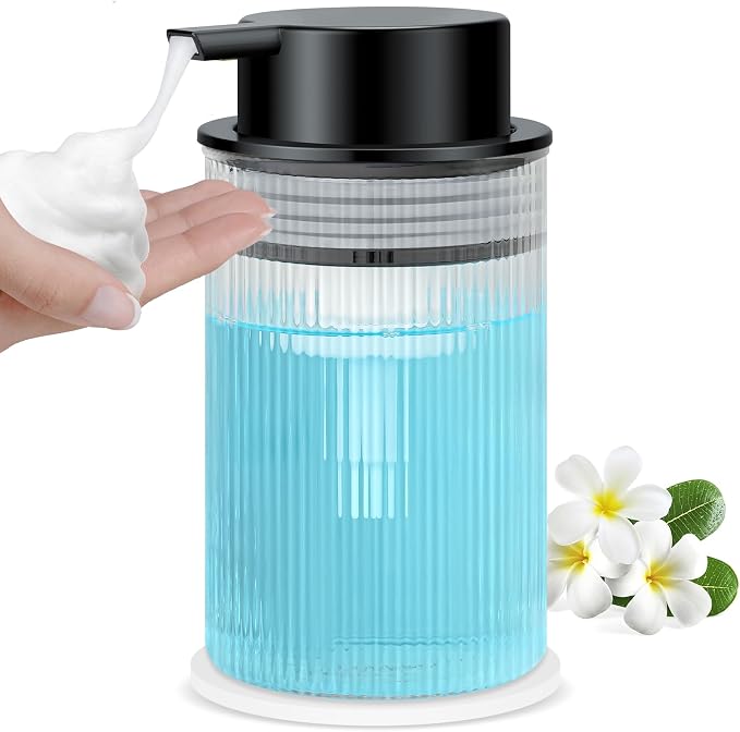 NiHome 14oz Multifunctional Glass Foaming Hand Soap Dispenser by NiHome