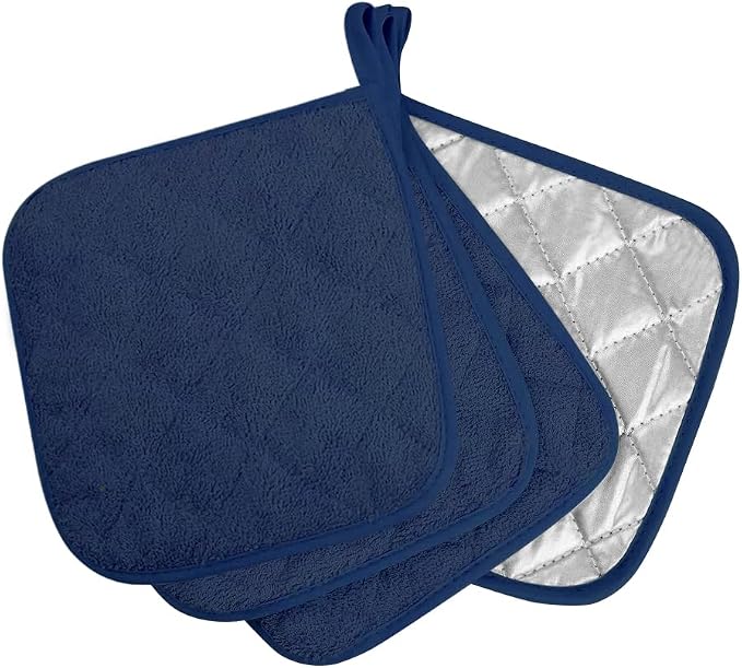 meioro 4-Pack Pot Holders for Kitchen High Heat Resistant Potholder, 100% by meioro