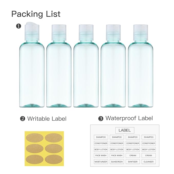 Travel Bottles for Toiletries 3.4 oz - Image 5